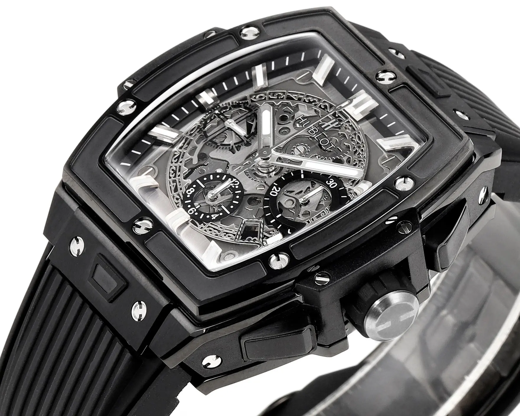 JB Factory HUBLOT Spirit of Big Bang Black Titanium & Resin Limited Edition Watch – Model 642.NX.0170.RX – Super Clone Masterpiece Modern 6029